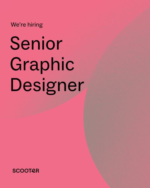 We’re on the hunt for a Senior Designer with a passion for retail and brand experiences.

Join us here at Scooter and be part of a team that brings ideas to life across retail, shopper, marketing, branding and digital, creating work that truly connects with people and delivers results.

Apply now via the Link in bio.