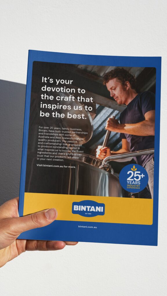 bintani beer hops malt alcoholic small batch beverage drink responsibly branding marketing creative agency campaign scooter melbourne