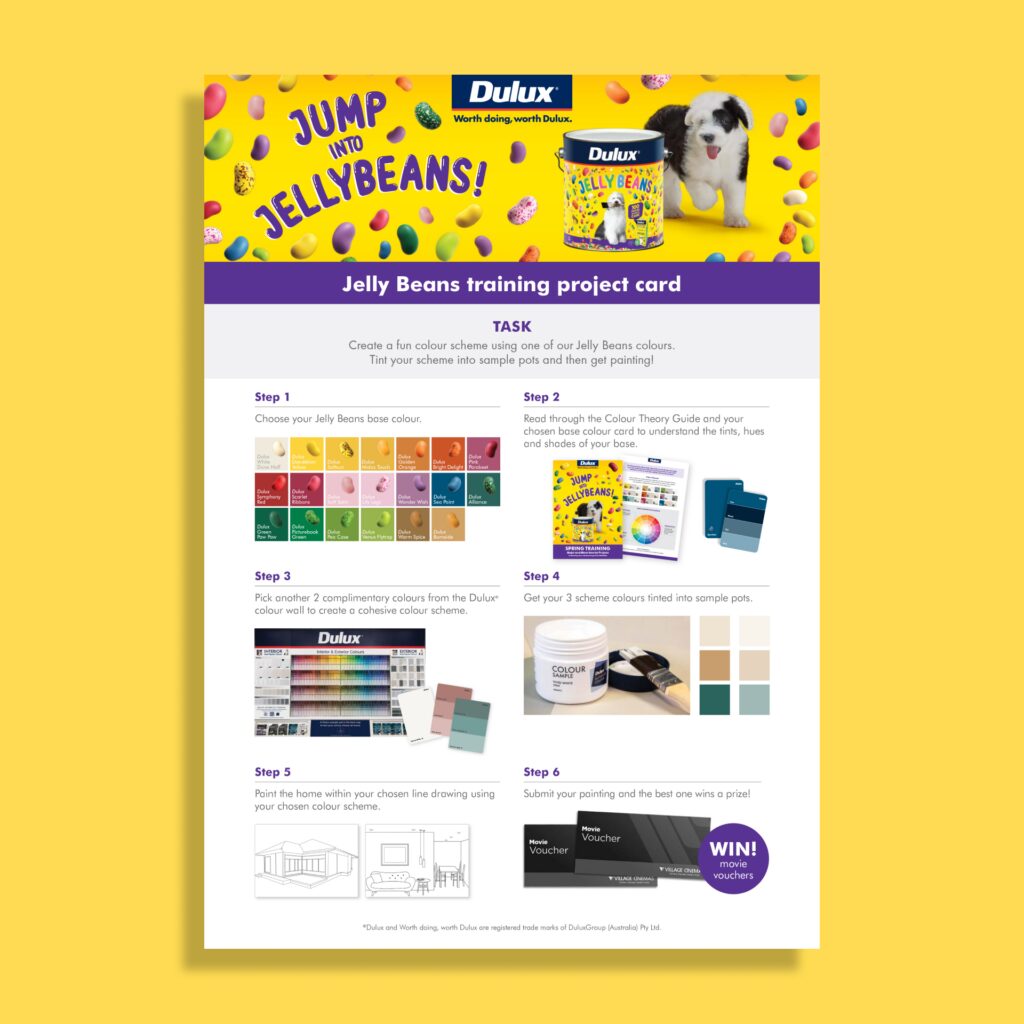 dulux jelly beans branding creative marketing campaign scooter agency melbourne