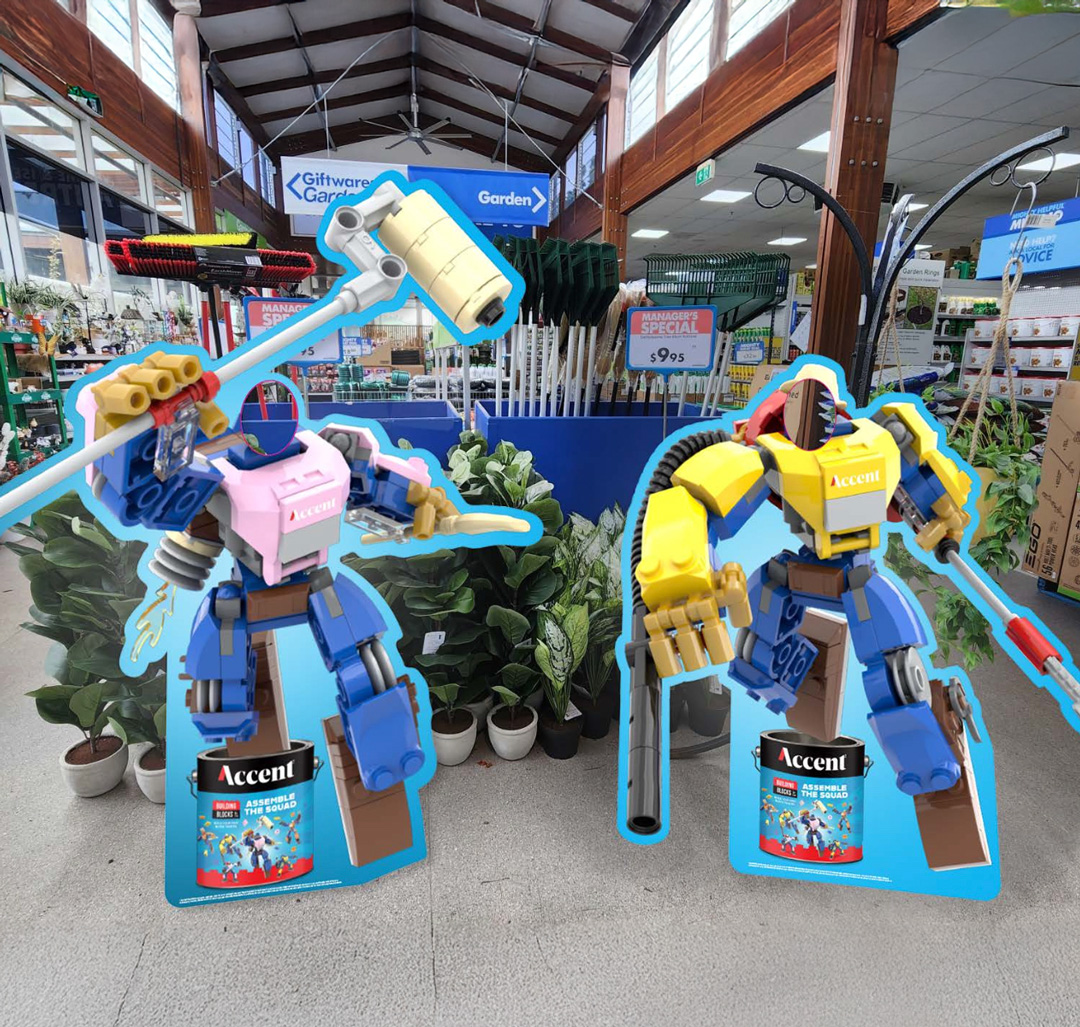 Accent assembles the squad in new Buildable Tradie GWP campaign with Scooter